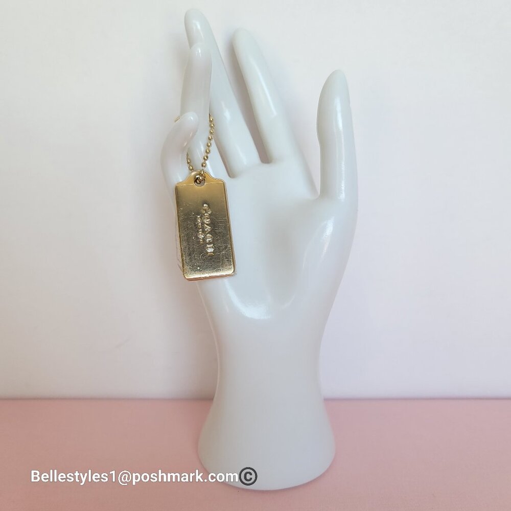 COACH Hangtags / Charms Replacement for Bags, Backpacks, Sling-bags. Gold-tone⭐ - Picture 6 of 13